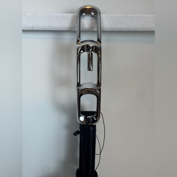 Alexander Wang Black Leather Skinny Belt - Picture 3 of 7